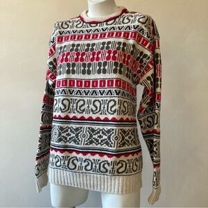 Puritan | Vintage Christmas Holiday Pattern Ugly Grannycore Sweater